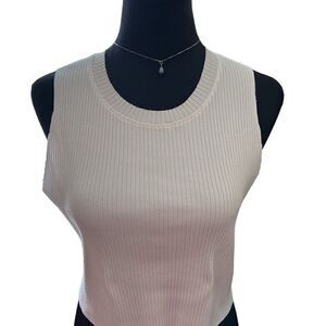 TOPSHOP cropped ribbed t-shirt NWT